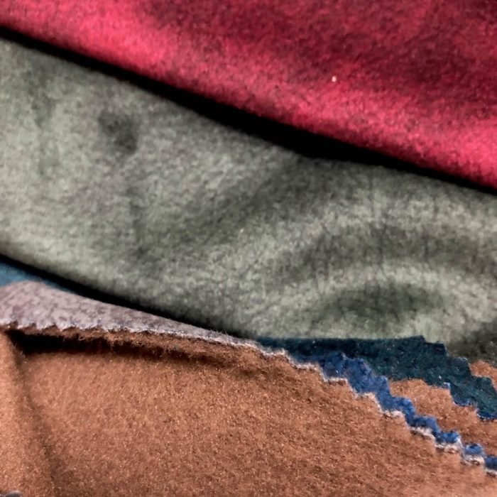 fleece backing velvet