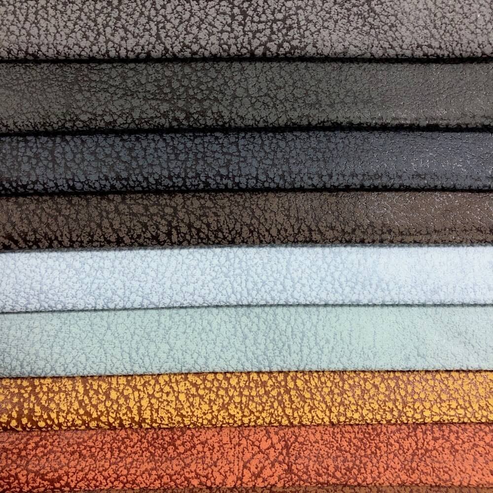 Leather look shop fabric